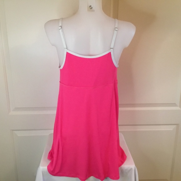 Women’s Ribbed One Piece Tummy Control Modest Swim Dress Bathing Suit - Picture 4 of 8